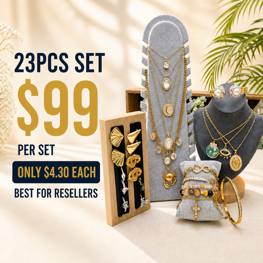 23PCS Mixed Jewelry Bundle wholesale jewelry bundle