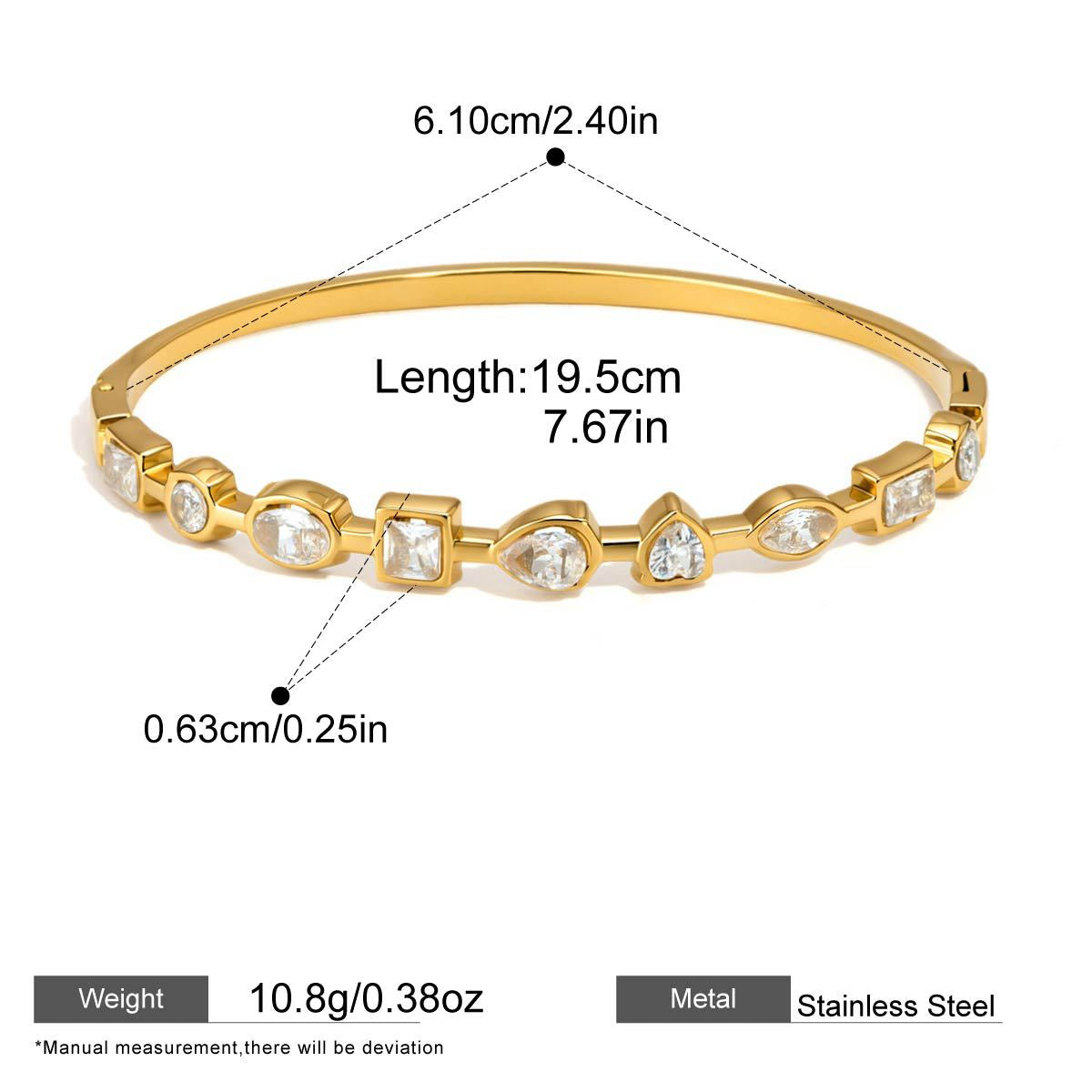 Minimalist Bangle — dimensions and size reference 08