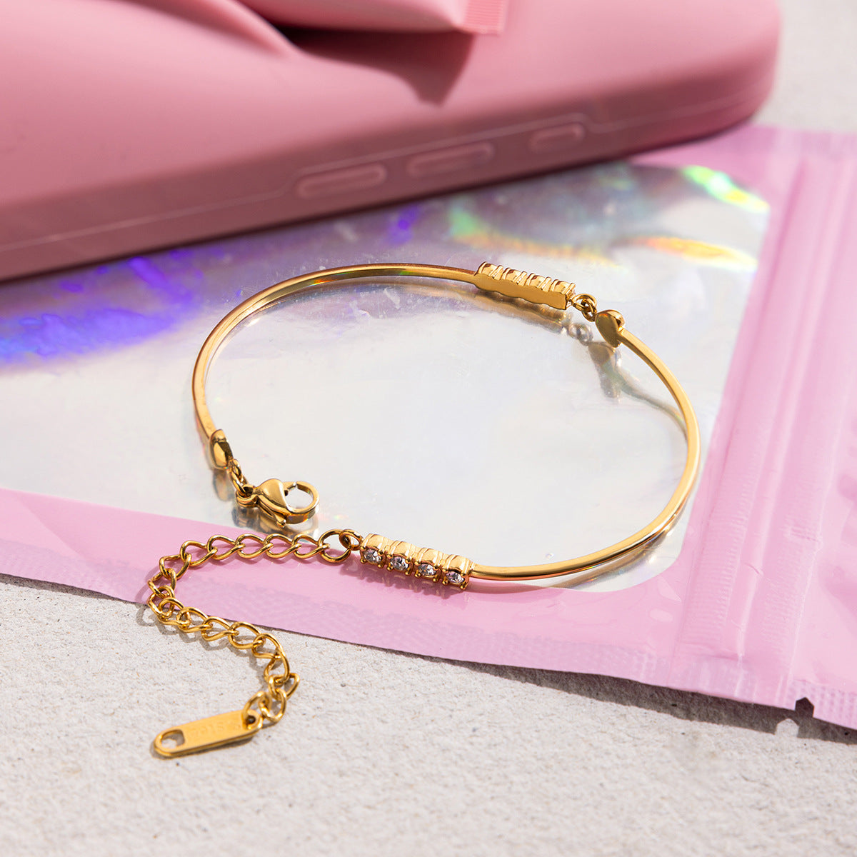 Zircon Line Bangle — styled view 04