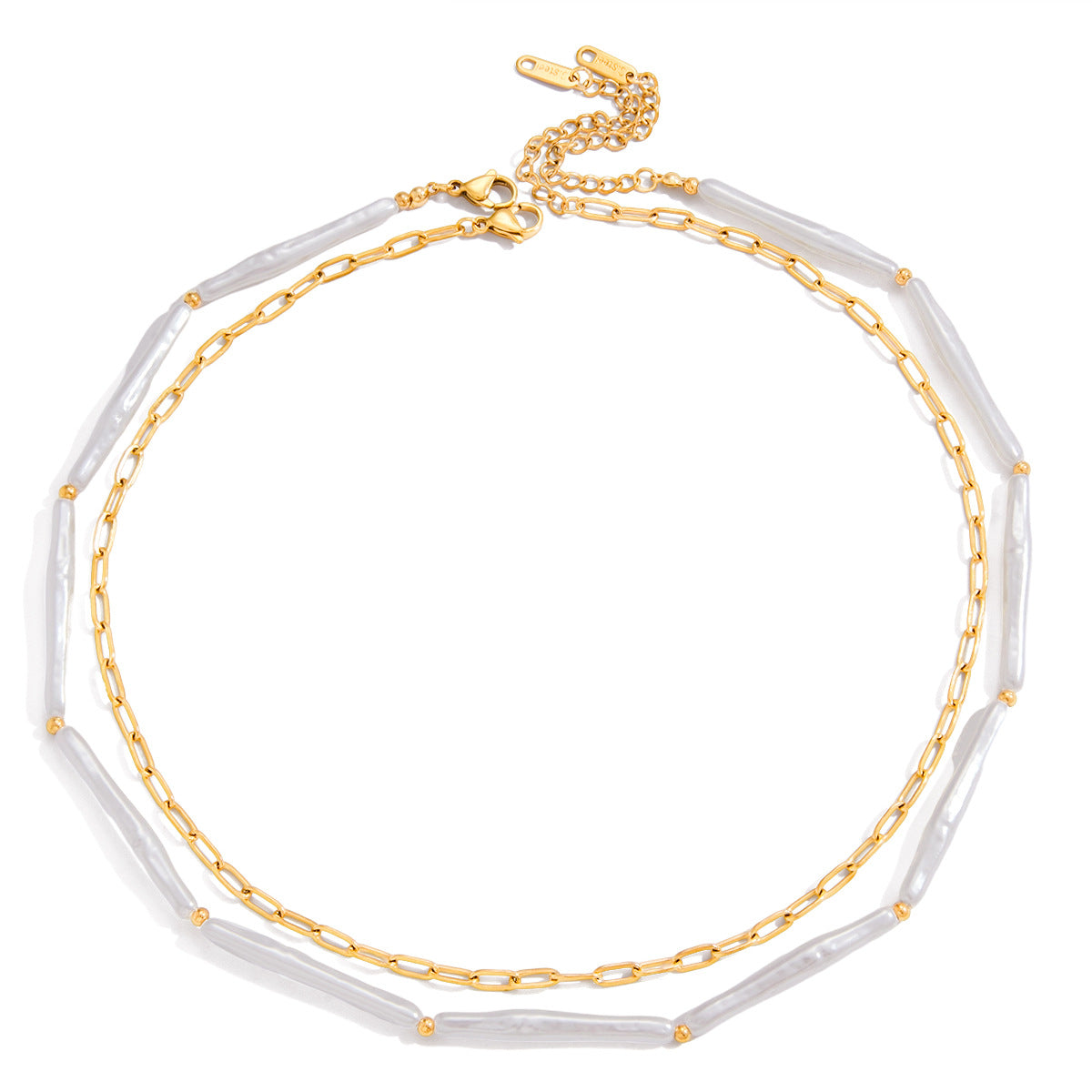 Pearl Bar Layered Necklace — design overview 05