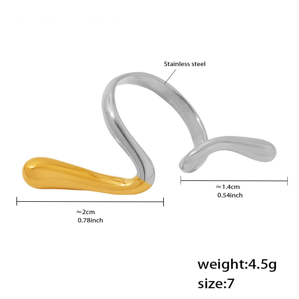 Assorted Sculptural Open Rings — dimensions and size reference 24