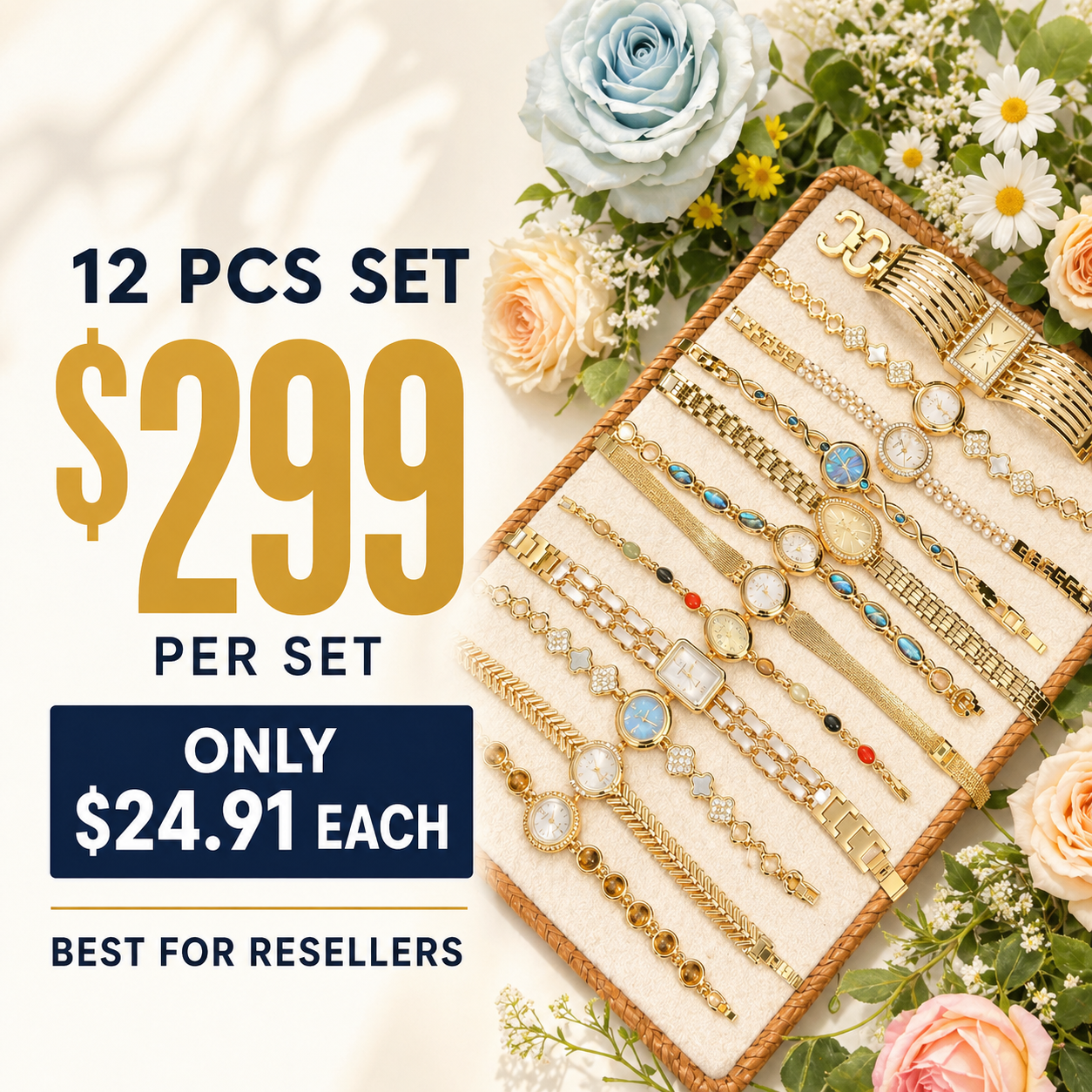 12PCS Watch Bracelet Bundle wholesale jewelry bundle
