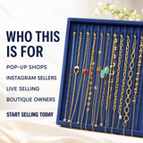 23PCS Gold Chain Bracelet Bundle wholesale jewelry bundle