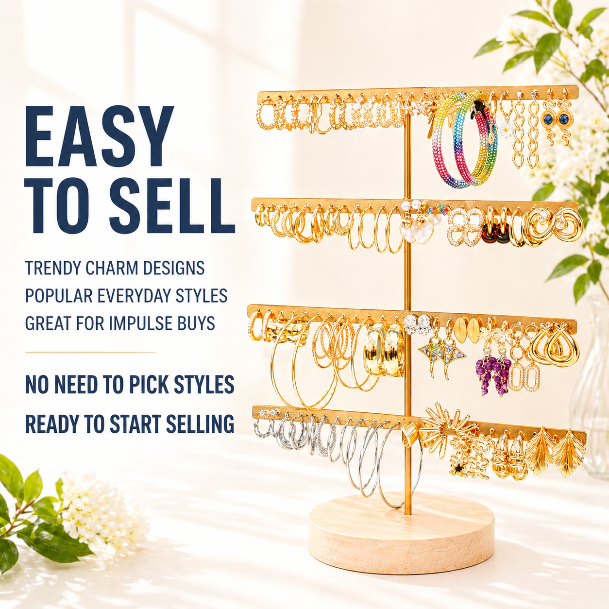 47PCS Earring Bundle wholesale jewelry bundle
