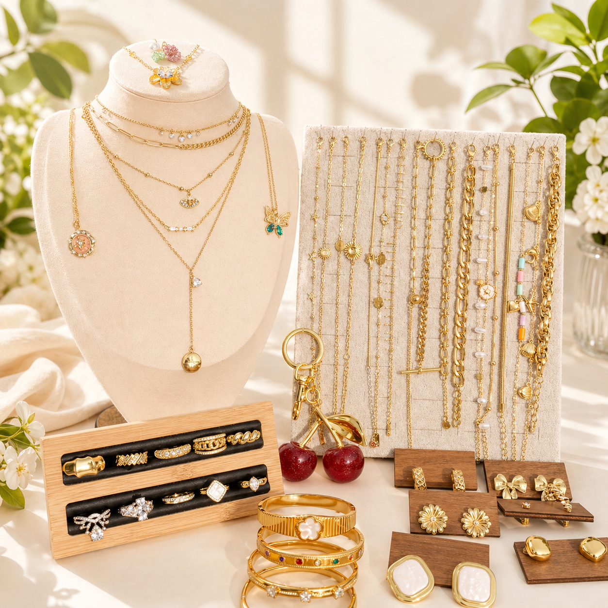 44PCS Gold Filled Jewelry Bundle wholesale jewelry bundle