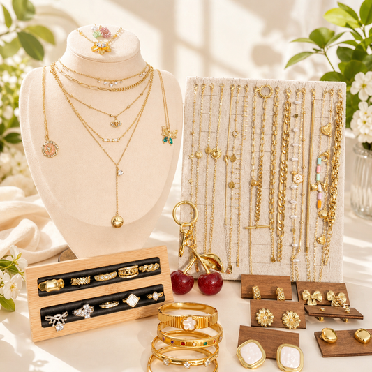 44PCS Gold Filled Jewelry Bundle wholesale jewelry bundle