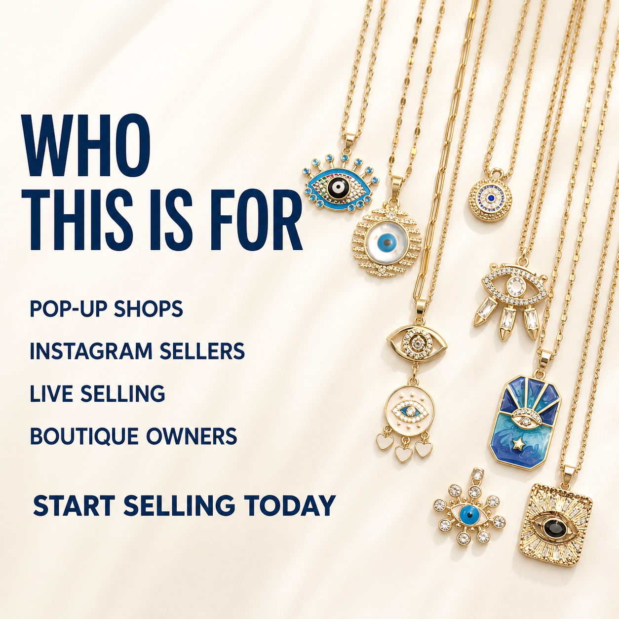 25PCS Evil Eye Necklace Bundle wholesale jewelry bundle