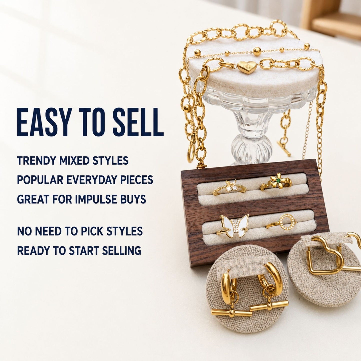 23PCS Colorful Gold Filled Jewelry Set