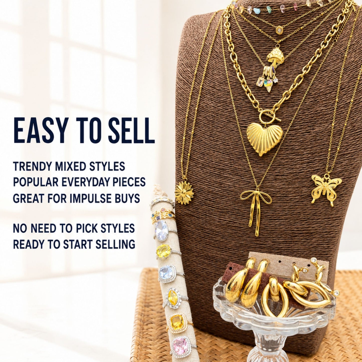 23PCS Gold Filled Jewelry Bundle wholesale jewelry bundle