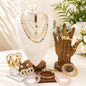24PCS Colorful Daisy Gold Filled Jewelry Set