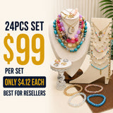 24PCS Colorful Jewelry Bundle wholesale jewelry bundle