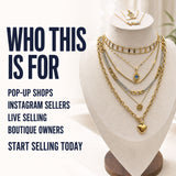 24PCS Gold Filled Evil Eye Chain Jewelry Set