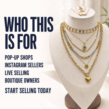 24PCS Gold Filled Evil Eye Chain Jewelry Set