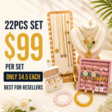 22PCS Trendy Jewelry Bundle wholesale jewelry bundle