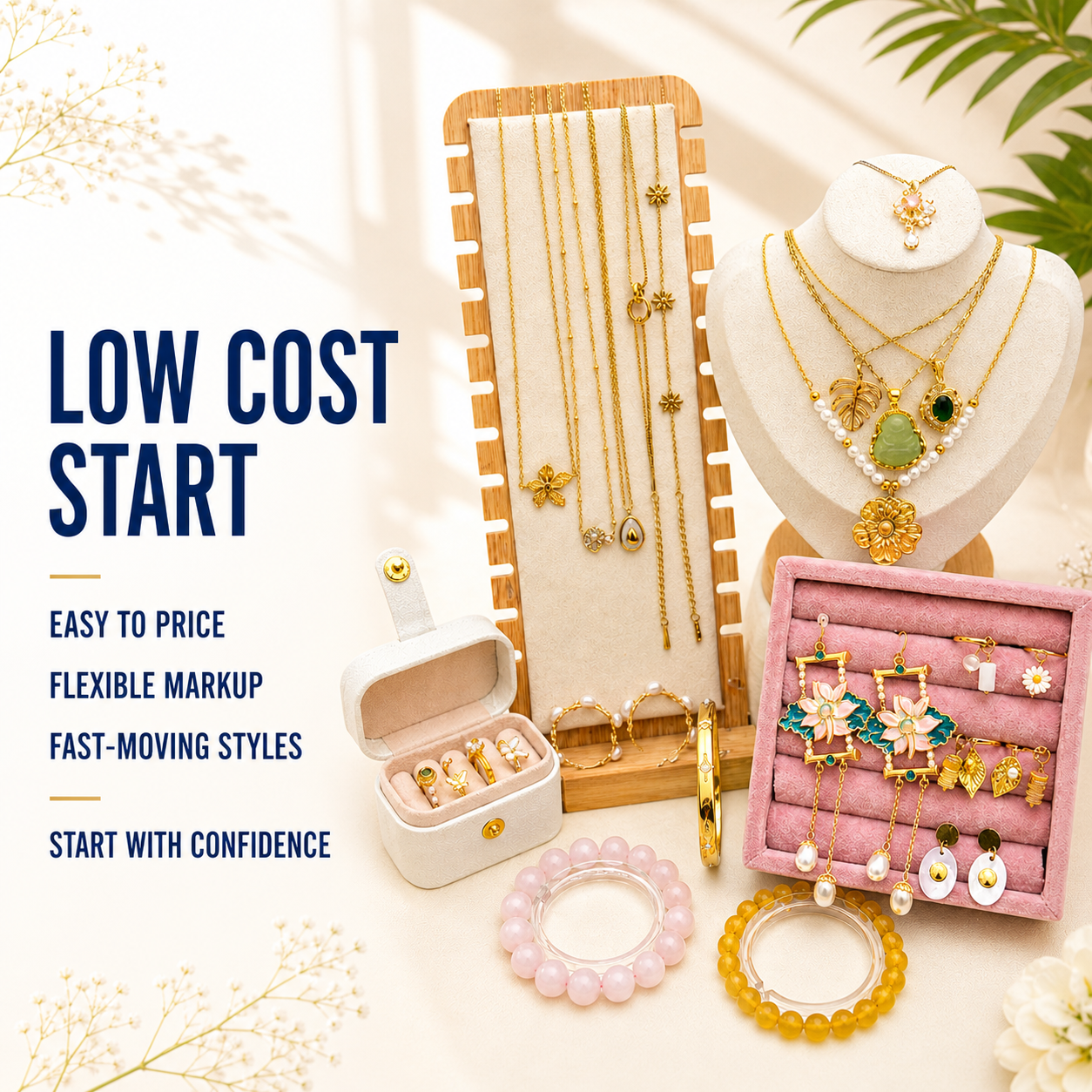 22PCS Trendy Jewelry Bundle wholesale jewelry bundle