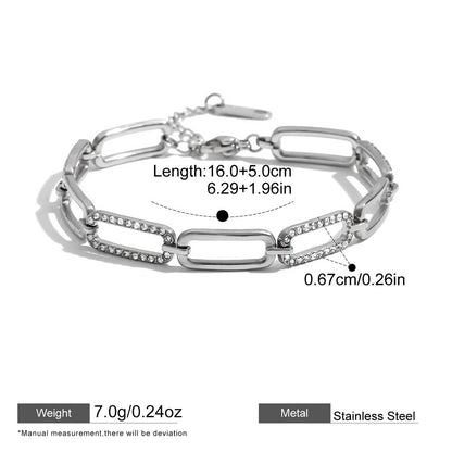 Paperclip Chain Bracelet — dimensions and size reference 10