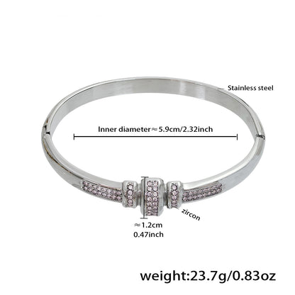 Pavé Zircon Knot Hinged Bangles — dimensions and size reference 07