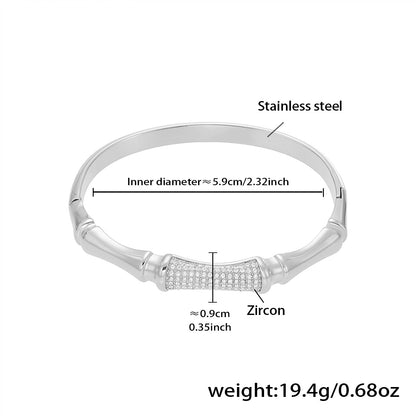 Pavé Zircon Knot Hinged Bangles — dimensions and size reference 10