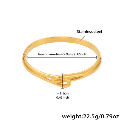 Pavé Zircon Knot Hinged Bangles — dimensions and size reference 13