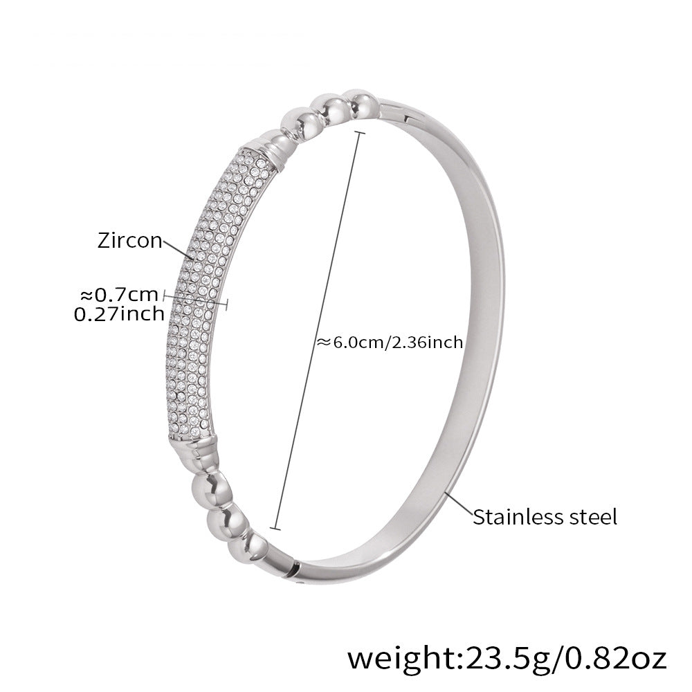 Horseshoe Zircon Hinged Bangles — dimensions and size reference 06