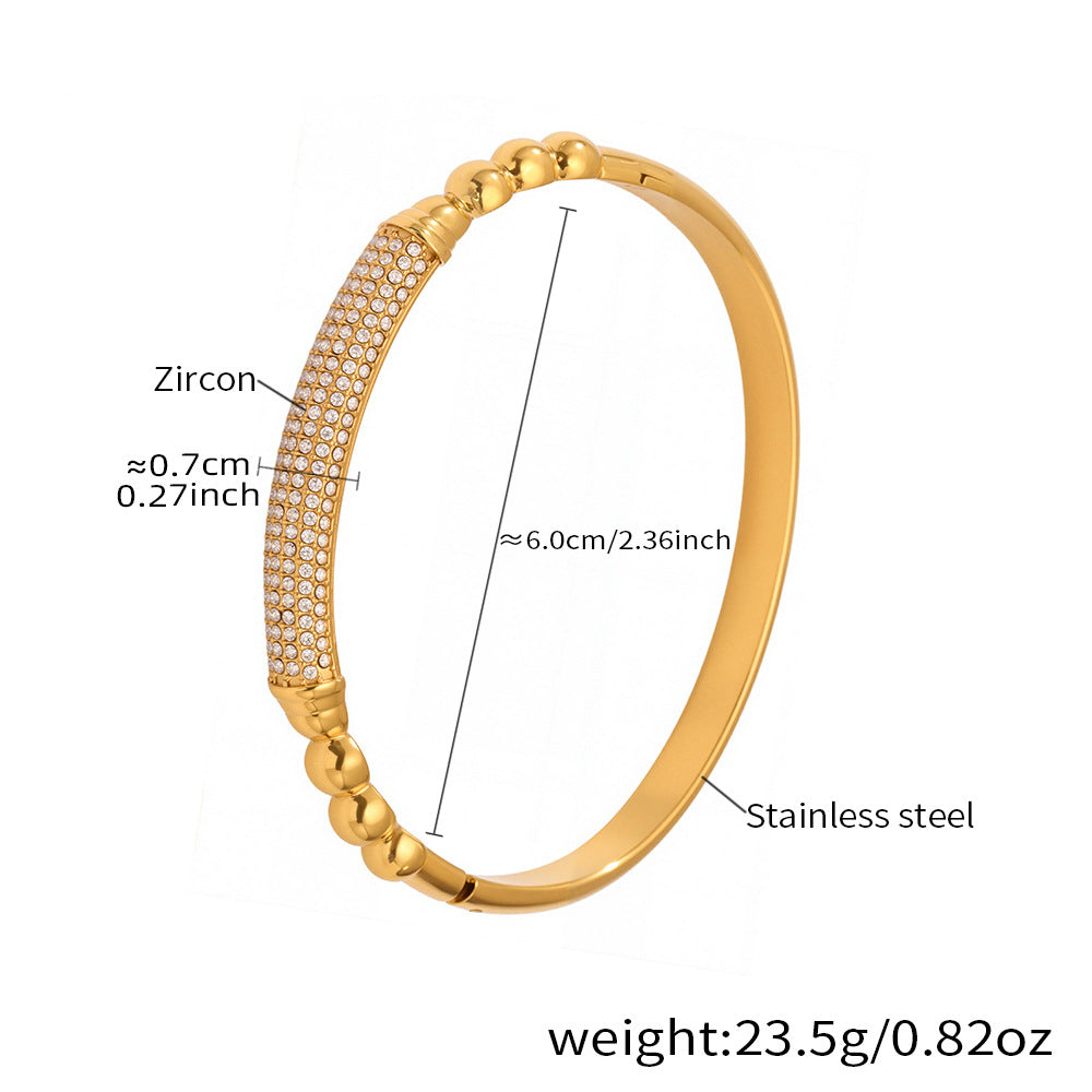 Horseshoe Zircon Hinged Bangles — dimensions and size reference 07