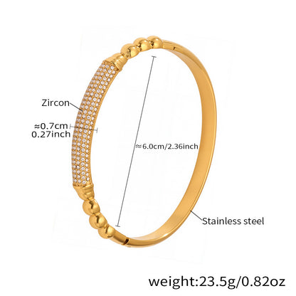 Horseshoe Zircon Hinged Bangles — dimensions and size reference 07