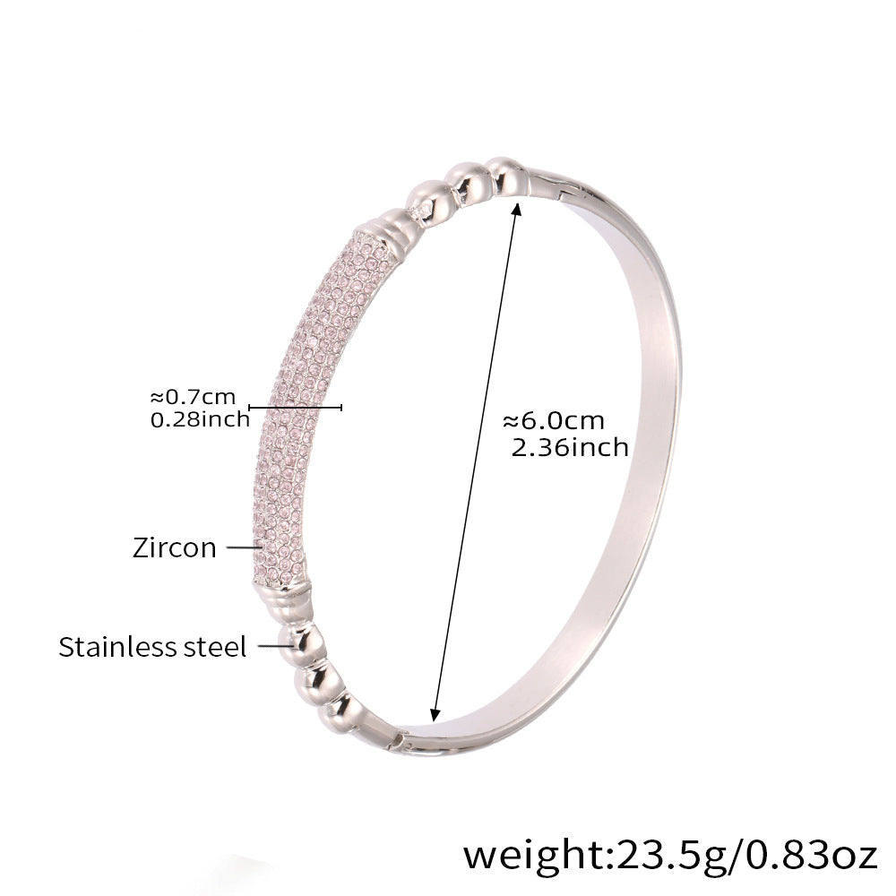 Horseshoe Zircon Hinged Bangles — dimensions and size reference 08