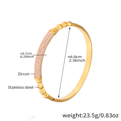 Horseshoe Zircon Hinged Bangles — dimensions and size reference 09