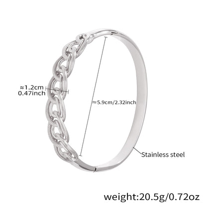 Horseshoe Zircon Hinged Bangles — dimensions and size reference 18