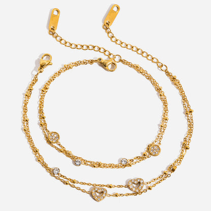 Double-Layer Chain Bracelet — styled view 01