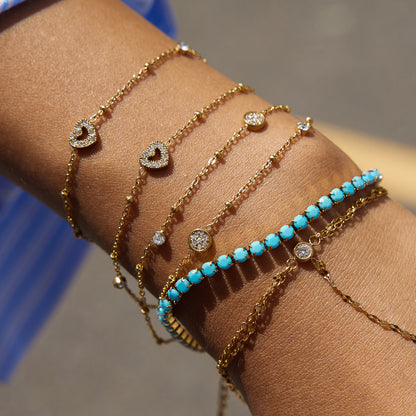 Double-Layer Chain Bracelet — styled view 04