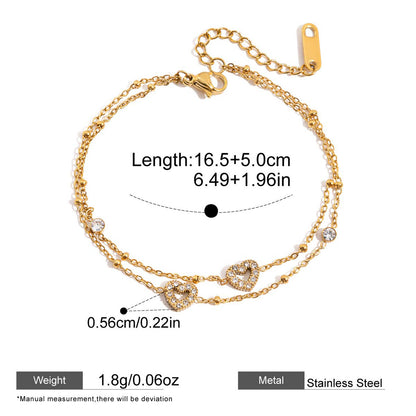 Double-Layer Chain Bracelet — dimensions and size reference 07