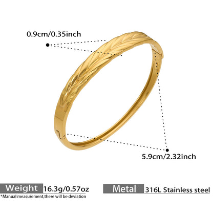 Textured Open Bangle — dimensions and size reference 11
