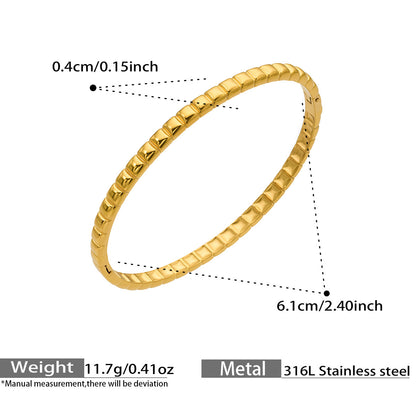 Textured Open Bangle — dimensions and size reference 13