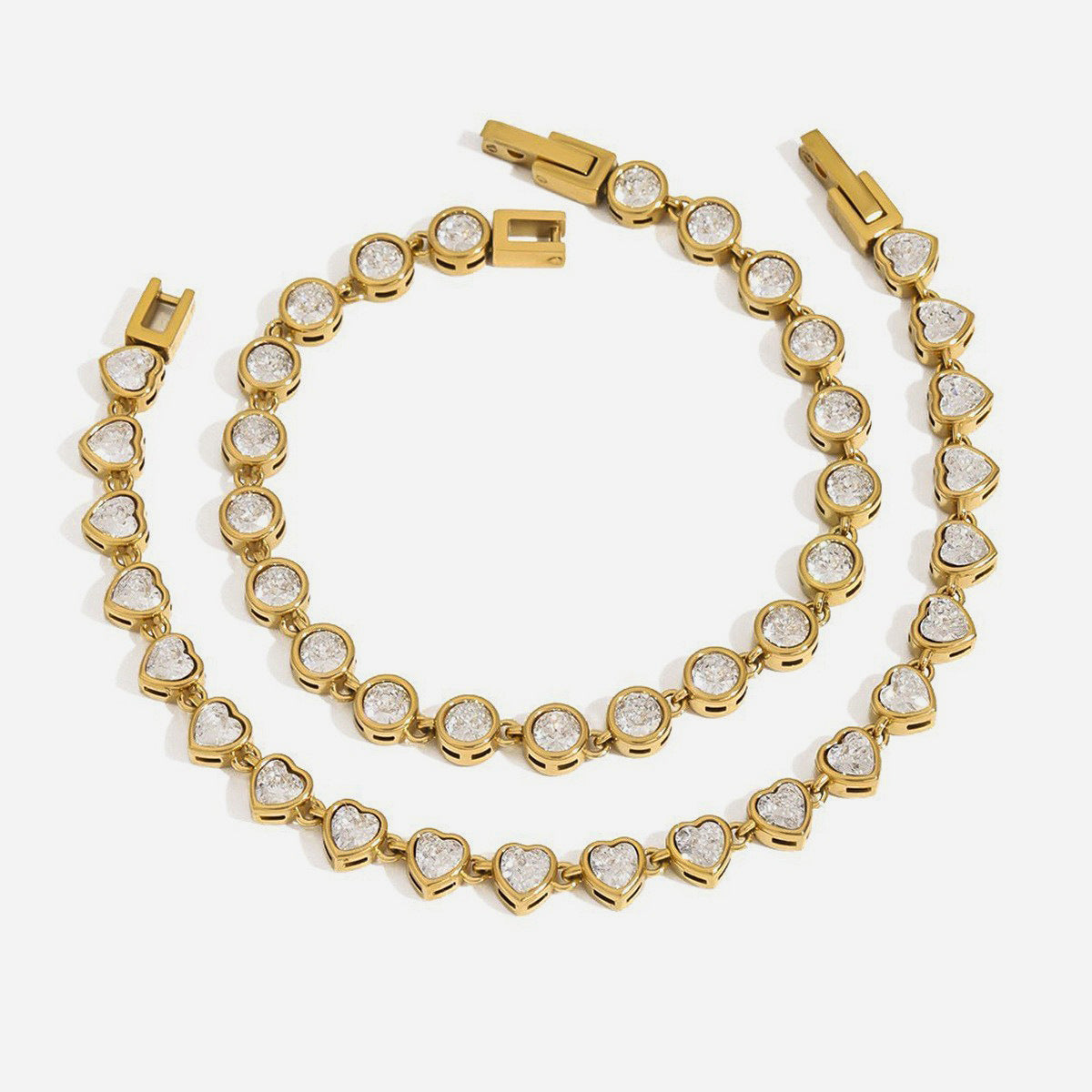Zircon Chain Bracelet — styled view 01