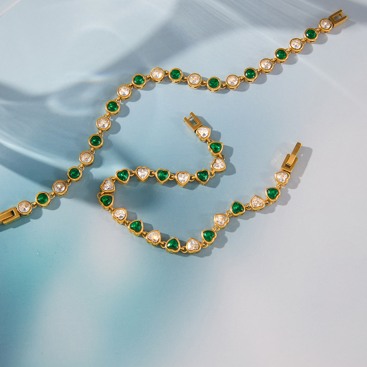Zircon Chain Bracelet — styled view 04