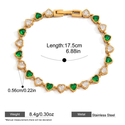 Zircon Chain Bracelet — dimensions and size reference 09