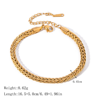 Zircon and Pearl Chain Bracelets — dimensions and size reference 12