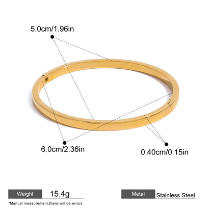 Domed Hinged Bangle — dimensions and size reference 06