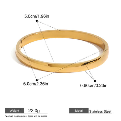 Domed Hinged Bangle — dimensions and size reference 08