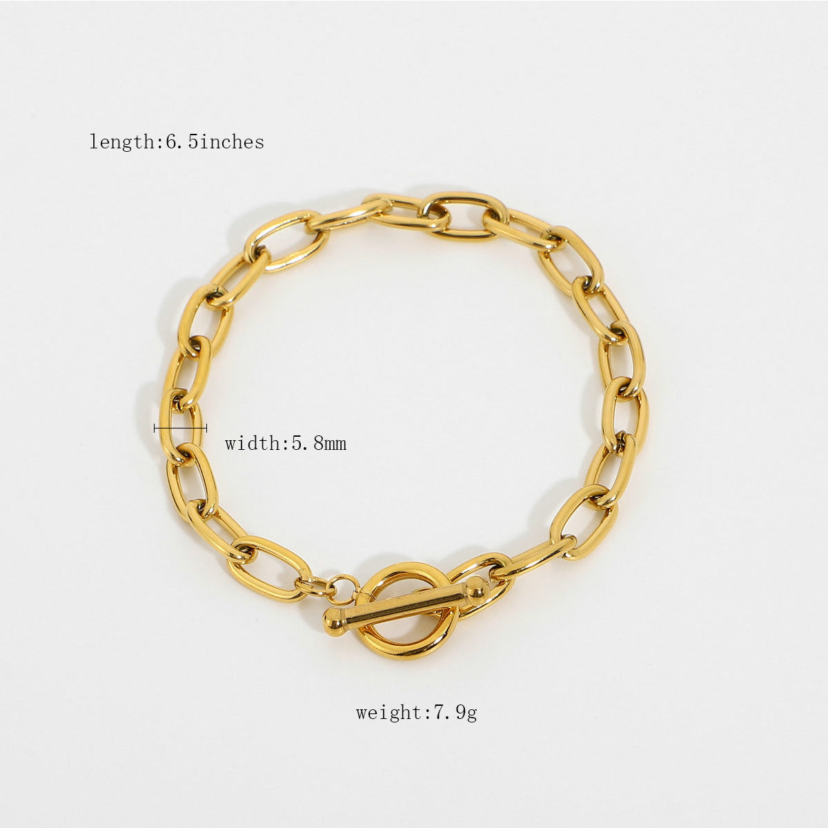 Pearl Chain Bracelet — dimensions and size reference 06