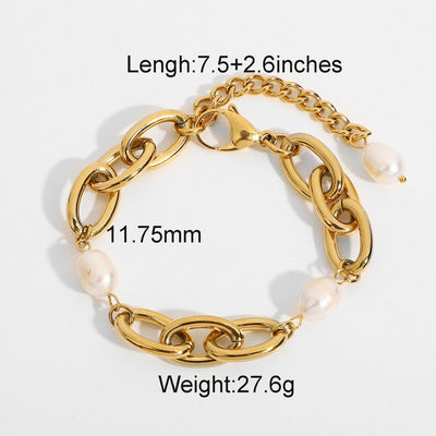 Pearl Chain Bracelet — dimensions and size reference 07