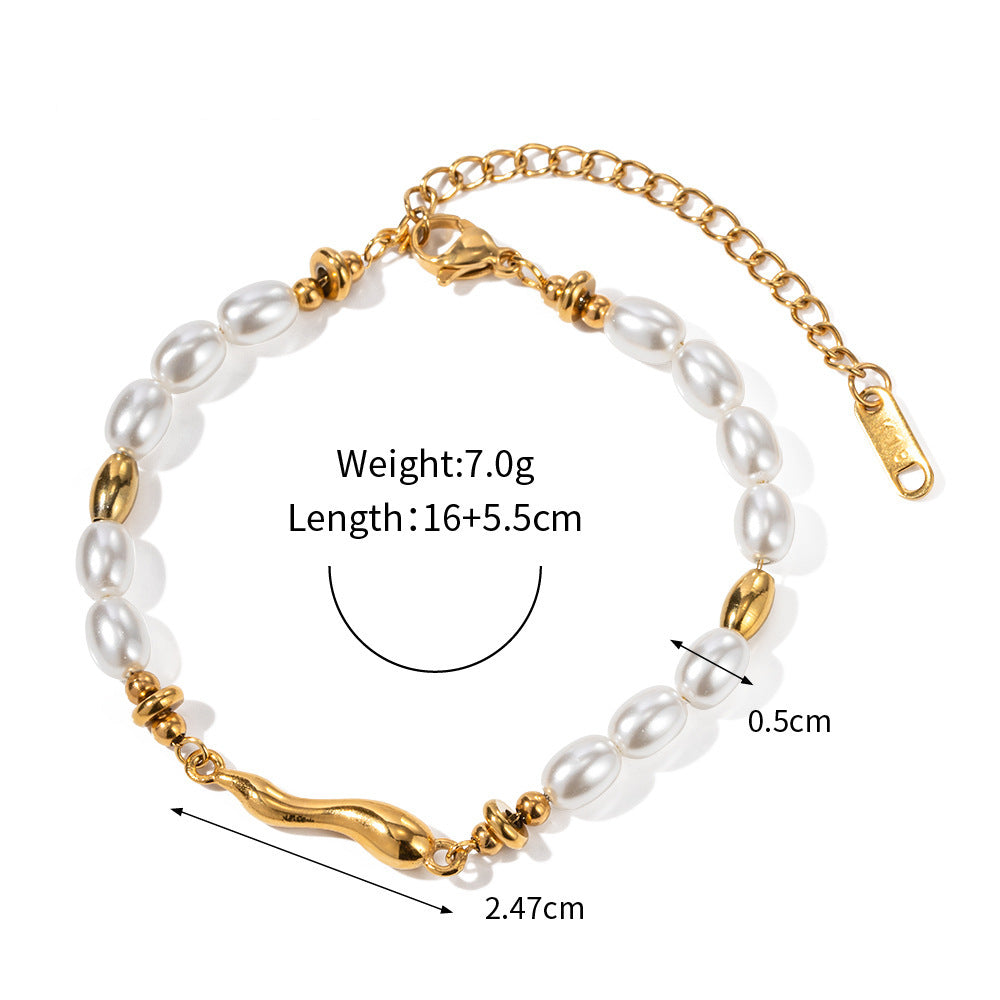 Pearl Chain Bracelet — dimensions and size reference 12