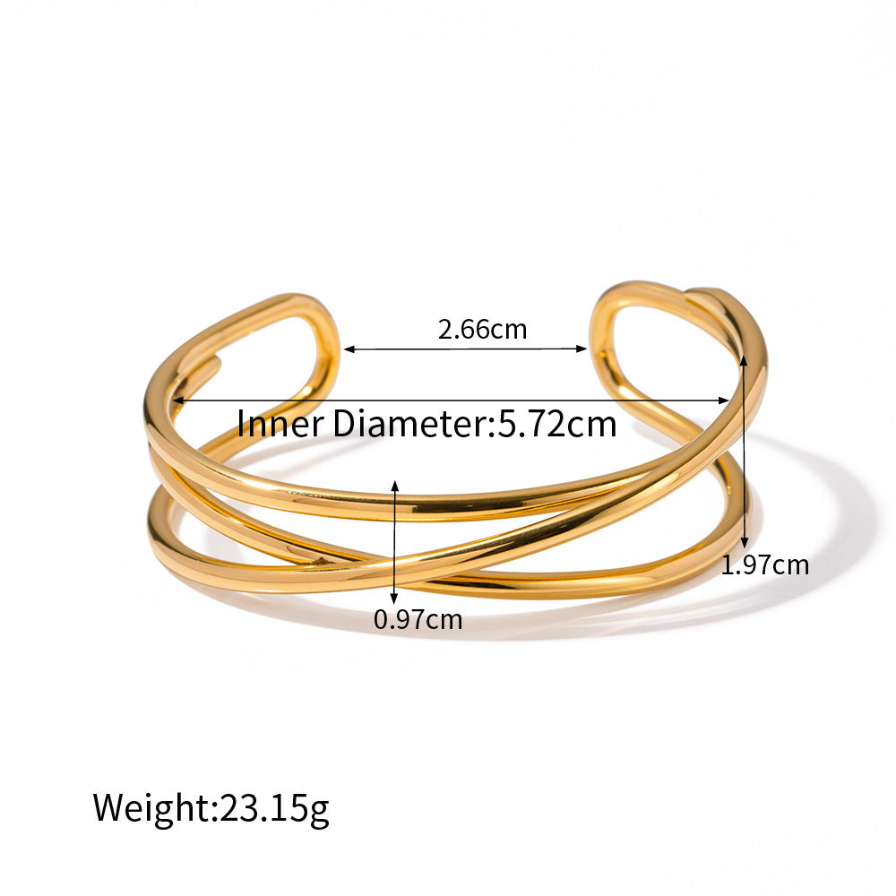 Pearl Open Bangle — dimensions and size reference 08