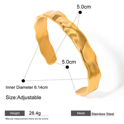 Pearl Open Bangle — dimensions and size reference 09