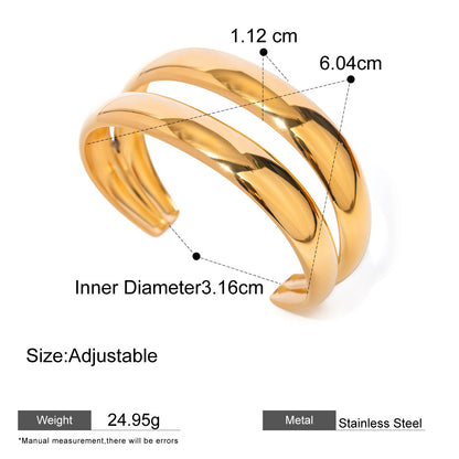 Pearl Open Bangle — dimensions and size reference 12