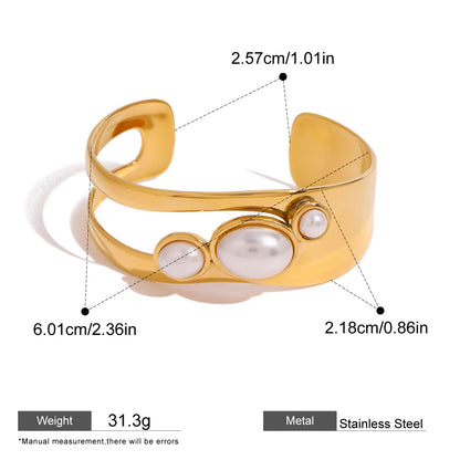 Openwork Pearl Stone Bangles — dimensions and size reference 06