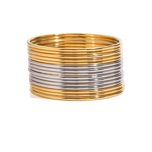 Polished Minimalist Bangles — product view 01