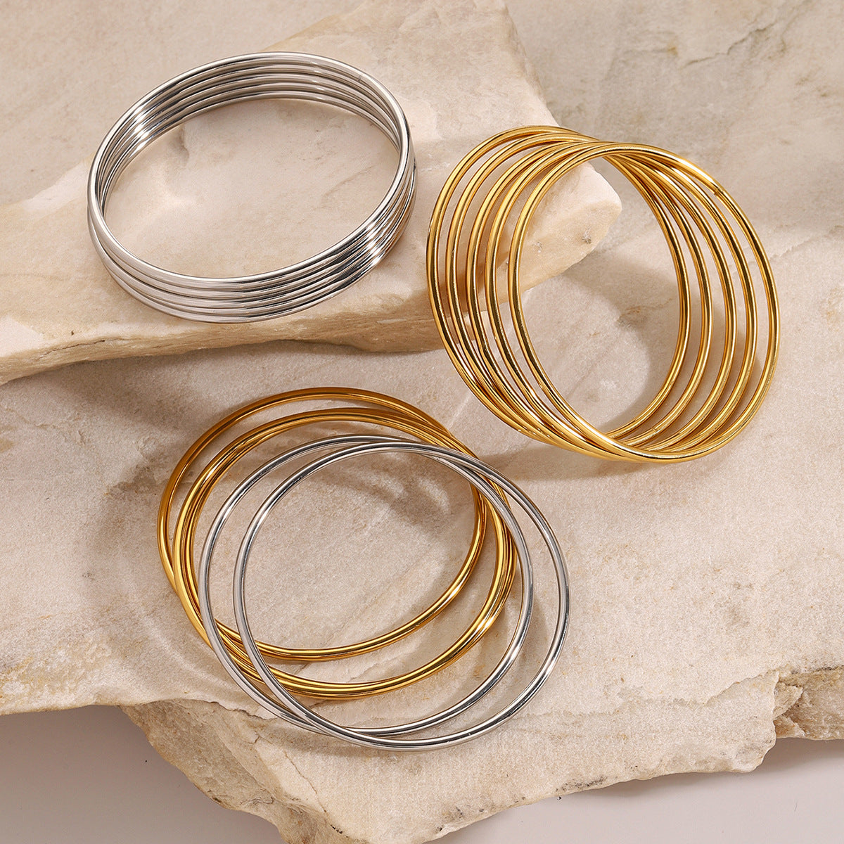 Polished Minimalist Bangles — styled view 04