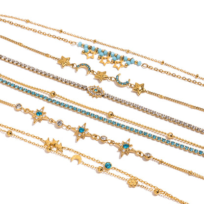 Evil Eye Zircon Chain Bracelet — design overview 05